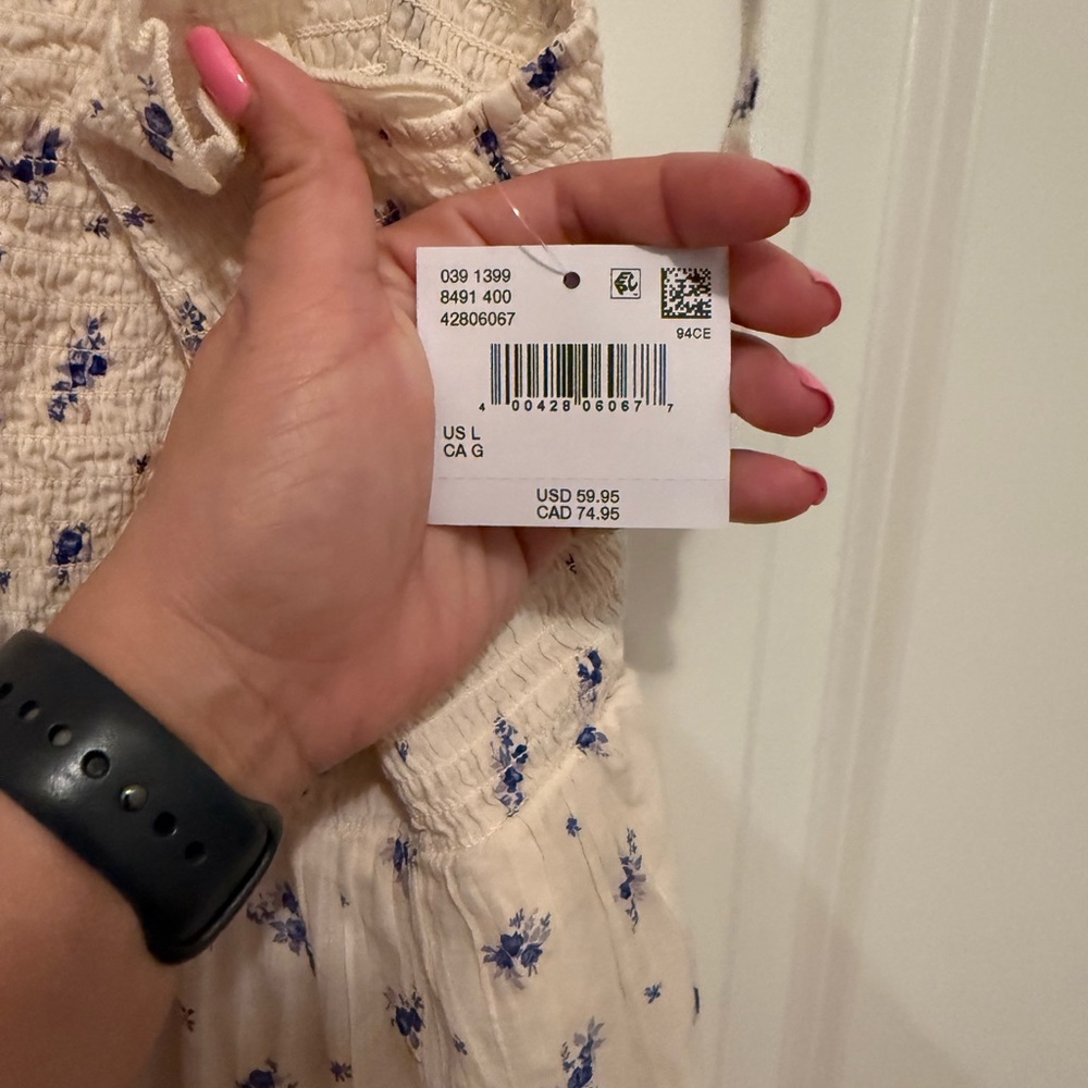 AE American Eagle Smocked bodice midi dress - Picture 4 of 7